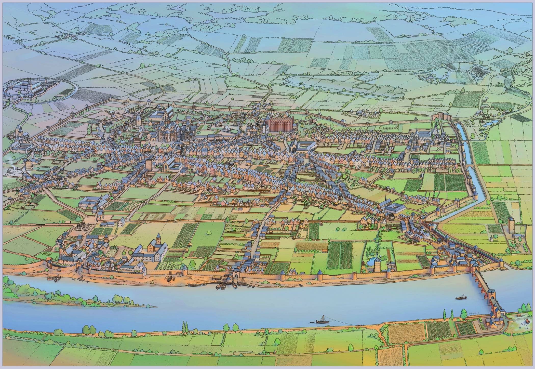 Ein Bild von römischen Ruinen in Trier